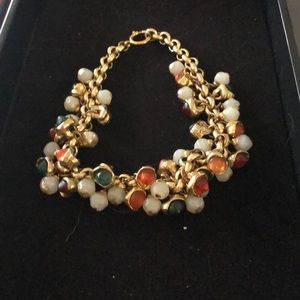 Vintage chocker necklace with semi precious stones